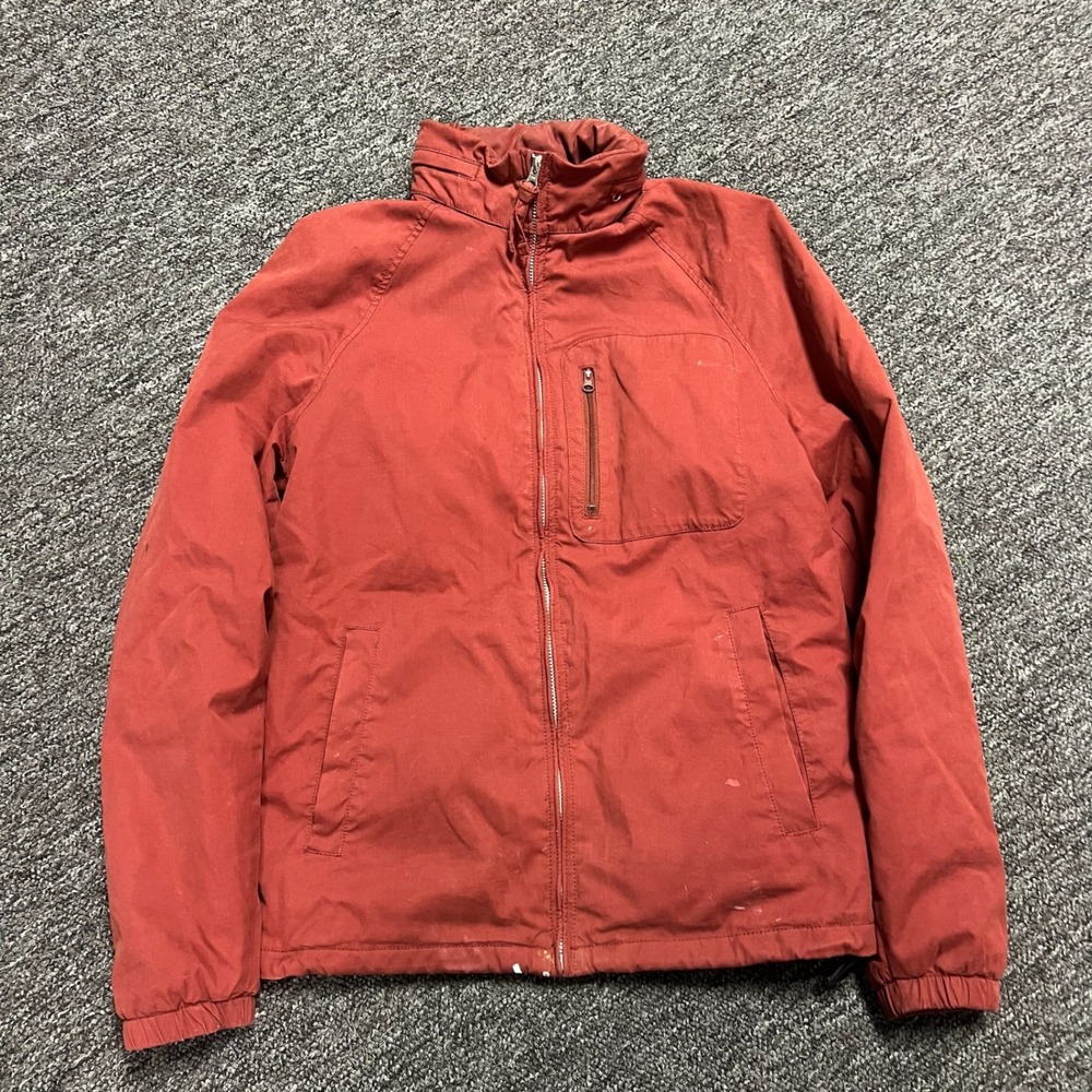 J. Crew Jacket Mens M Red Canvas Sportsman Outfitter Zip Up Utility Workwear H95